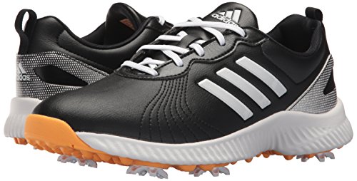 adidas Women's Response Bounce Golf Shoe, core black/ftwr white/real gold s, 8 Medium US