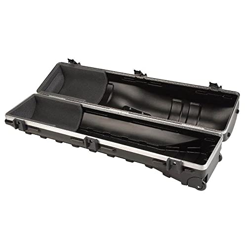 SKB Cases ATA Deluxe Standard Hard Plastic 48 Inch Long Interior Golf Bag Storage Traveling Case with Wheels and Reliable Secure Latches