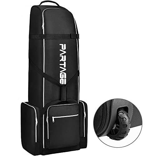 Partage Golf Travel Bag with Wheels - Black