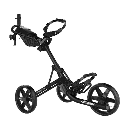 Clicgear Model 4.0 Golf Push Cart, 3-Wheel Foldable (Black)