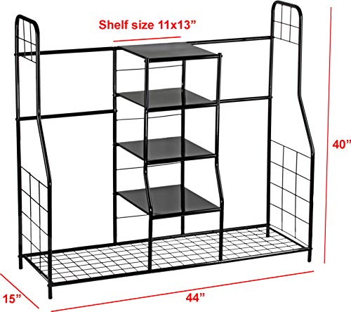 Home-it Golf Bag Sports Dual Golf Storage Organizer Golf Organizer Rack