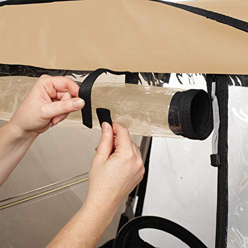 Greenline Eevelle 300D Golf Cart Enclosure 2 Passenger EZ-GO Custom Drivable Golf Cart Cover - 4-Sided Enclosure - Waterproof, Sun Protection, Heavy Duty