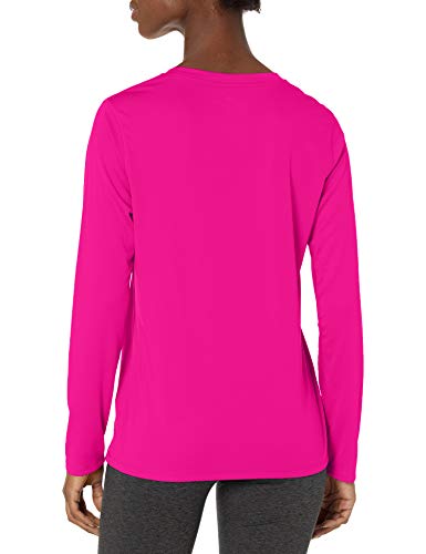 Hanes womens Sport Cool Dri Performance Long Sleeve T-shirt Shirt, Fresh Berry, Medium US