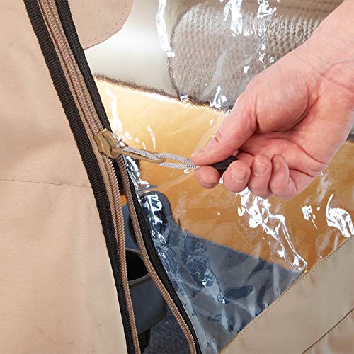 Greenline Eevelle 300D Golf Cart Enclosure 2 Passenger EZ-GO Custom Drivable Golf Cart Cover - 4-Sided Enclosure - Waterproof, Sun Protection, Heavy Duty