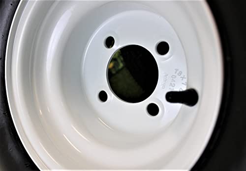 18x8.50-8 with 8x7 White Assembly for Golf Cart and Lawn Mower (Set of 4)