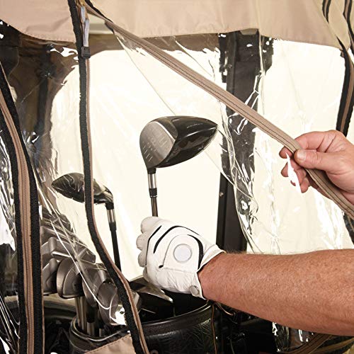 Greenline Eevelle 300D Golf Cart Enclosure 2 Passenger EZ-GO Custom Drivable Golf Cart Cover - 4-Sided Enclosure - Waterproof, Sun Protection, Heavy Duty
