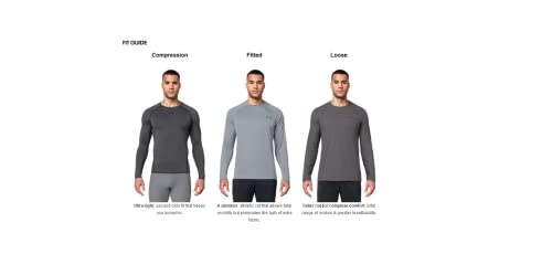 Under Armour Men's Tech 2.0 1/2 Zip-Up Long Sleeve T-Shirt , Black (001)/Charcoal , X-Large