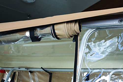 Classic Accessories Fairway Deluxe 4-Sided 4-Person Golf Cart Enclosure, Tan