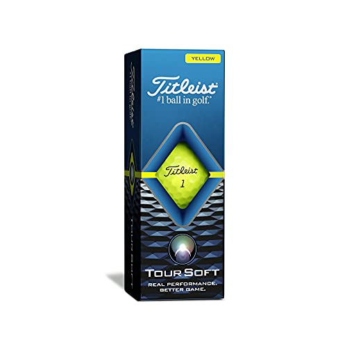 Titleist Tour Soft Golf Balls, Yellow, (One Dozen)