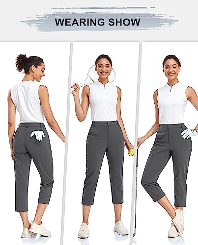 Golf Polo Shirts for Women Slim Fit Woman Sleeveless Sports Shirts Quick Dry Athletic Tank Tops for Tennis Work with Zipper Black