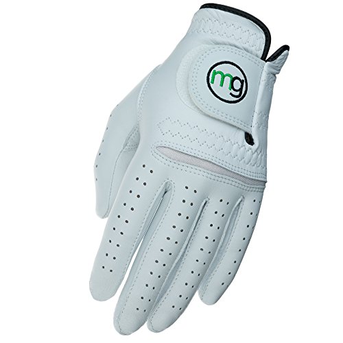 MG Golf Glove Mens Left (RH Golfer) DynaGrip Elite All-Cabretta Leather (Medium-Large Regular Size)