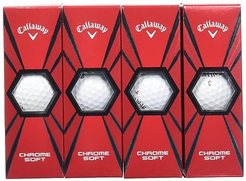 Callaway Golf Chrome Soft Golf Balls, (One Dozen), White (Prior Generation)