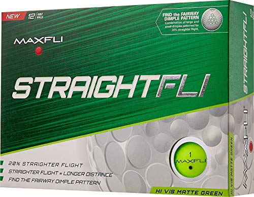 Maxfli StraightFli Matte Green Golf Balls
