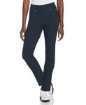 PGA TOUR Women's Pull-on Golf Pant with Tummy Control (Size X-Small-Xx-Large), Black Iris