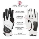 Zero Friction Men's Golf Glove, Left Hand, One Size, Blue