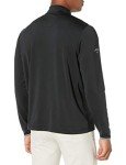 Callaway Men's Golf Chest Stripe Long Sleeve 1/4 Zip Mock Pullover, Black, 3X-Large