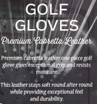 KIRKLAND SIGNATURE Golf Gloves Premium Cabretta Leather, Medium-Large, 4 Pack