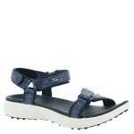 Skechers Women's 600 Spikeless Golf Sandal Shoe, Navy/White, 8 M US