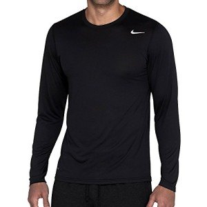 Nike Men's Legend Long Sleeve Tee, Black, L