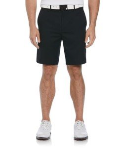 PGA TOUR Men's Expandable Flat Front Golf Short, Caviar, 36