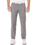 PGA TOUR Men's Flat Front Active Waistband Golf Pant, Quiet Shade, 34W x 34L