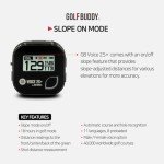Golf Buddy Voice 2 Talking GPS Rangefinder, Long Lasting Battery Golf Distance Range Finder, Preloaded with 40,000 Worldwide Courses, Easy-to-use Golf Navigation for Hat (Voice 2_Black)