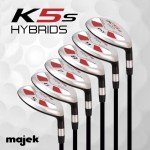 Majek Senior Men’s Golf All Hybrid Partial Set, which Includes: #5, 6, 7, 8, 9, PW Senior Flex Right Handed New Utility “A” Flex Club