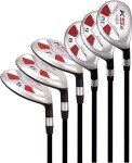 Majek Senior Men’s Golf All Hybrid Partial Set, which Includes: #5, 6, 7, 8, 9, PW Senior Flex Right Handed New Utility “A” Flex Club