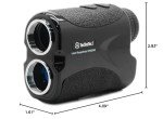 TecTecTec VPRO500 Golf Rangefinder with High-Precision, Laser Range Finder Binoculars with Pinsensor and Battery, Golf Accessories for Golfing and Hunting - Black