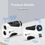 PEAKPULSE Golf Rangefinder，650 Yards Laser Range Finder Golfing, Distance Finder, Flag Pole Locking Vibration︱ Fast Focus System