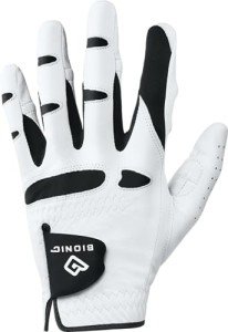 BIONIC Gloves –Men’s StableGrip Golf Glove W/Patented Natural Fit Technology Made from Long Lasting, Durable Genuine Cabretta Leather, White, Large