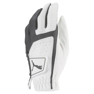 PUMA Golf Men's Flexlite Golf Glove (Bright White-Quiet Shade, Med/Large, Left Hand)