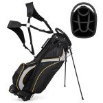 Tangkula Golf Stand Bag with 8 Way Top Dividers