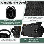 Tangkula Golf Stand Bag with 8 Way Top Dividers