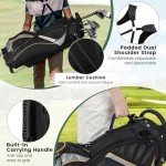 Tangkula Golf Stand Bag with 8 Way Top Dividers