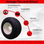 18x8.50-8 with 8x7 Beige/Tan Wheel Assembly for Golf Cart and Lawn Mower (Set of 4)™