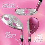 Majek Pink Senior Ladies Golf Hybrids Irons Set