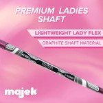 Majek Pink Senior Ladies Golf Hybrids Irons Set