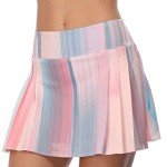 Rainbow Tree Tennis Skirts for Women Golf Skirt Tennis Skort Pleated with Side Inner Pockets Indoor Exercise,Runs Large Rainbow
