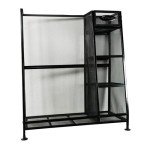 Suncast Rack - Golf Equipment Organizer Storage - Store Golf Bags, Clubs, and Accessories - Perfect for Garage, Shed, Basement