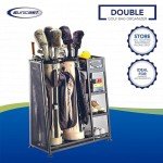 Suncast Rack - Golf Equipment Organizer Storage - Store Golf Bags, Clubs, and Accessories - Perfect for Garage, Shed, Basement