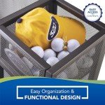 Suncast Rack - Golf Equipment Organizer Storage - Store Golf Bags, Clubs, and Accessories - Perfect for Garage, Shed, Basement