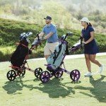 Clicgear Model 4.0 Golf Push Cart, 3-Wheel Foldable (Black)