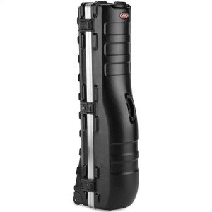 SKB Cases ATA Deluxe Standard Hard Plastic 48 Inch Long Interior Golf Bag Storage Traveling Case with Wheels and Reliable Secure Latches