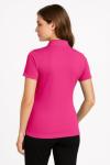 Women's Dry-Fit Golf Polo Shirts 3-Button Golf Polo's in 20 Colors XS-3XL Shirt Pink-S