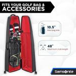Samsonite Golf Hard-Sided Travel Cover Case, Black, 54-inch