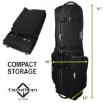 CaddyDaddy Constrictor Golf Bag Travel Cover with North Pole - Black/Grey