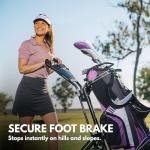 Qwik-Fold 360 Swivel 3 Wheel Push Pull Golf CART 