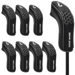 8-Piece Golf Hybrid Headcover Set for Various Brands