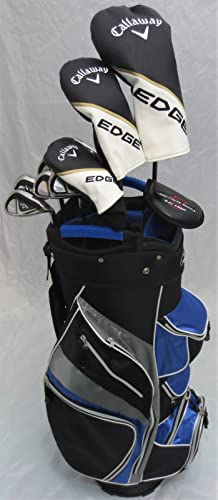 Mens Callaway Complete Golf Set - Driver, 3 Wood, Hybrid, Irons, Putter Clubs Deluxe Cart Bag Regular Flex